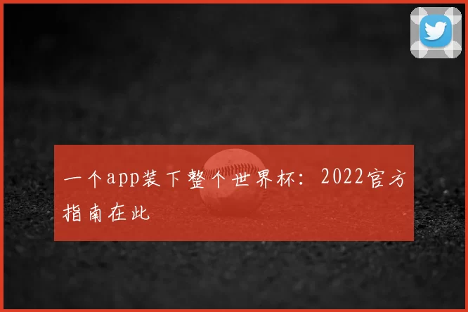 一个app装下整个世界杯:2022官方指南在此